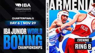 Day 6  Ring B  Evening session  IBA Junior World Boxing Championships  Yerevan 2023 [upl. by Anomas589]