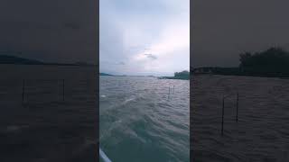 storm on the lake Balatonbeautiful balatonbeachwavestravel summer shorts [upl. by Esyak]