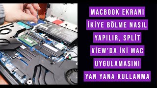 Macbook Ekranı ikiye bölme nasıl yapılır Split Viewda iki Mac uygulamasını yan yana kullanma [upl. by Alansen]