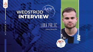 Interview Luka Prljić na afloop van ACV  USV Hercules [upl. by Warder430]