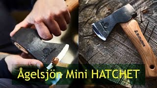 Felling a Tree with Hultafors Mini Hatchet  Testing an Easy to Carry Axe [upl. by Amehsyt]