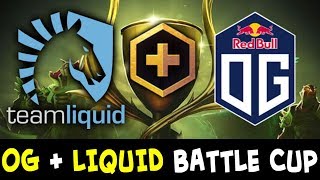 OG  LIQUID on Battle Cup — TI winners party [upl. by Ramon]