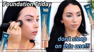 THIS SURPRISED ME new Urban Decay Hydromaniac Glowy Tinted Hydrator Foundation Review [upl. by Gnauq732]