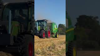 Stroh pressen mit Fendt314 Vario 🚜 fendt agriculture fendtpower farming johndeere straw [upl. by Terence]