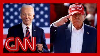 New CNN poll shows where Trump and Biden stand in race for president [upl. by Kobi6]