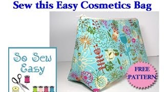 Sew an easy cosmetics bag [upl. by Nnylireg]