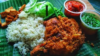 RESEPI NASI AYAM PENYET  NASI AYAM PENYET RECEPI  NASI AYAM PENYET SIMPLE DAN SEDAP [upl. by Aisat777]