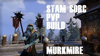 ESO  MEDIUM ARMOUR STAM SORC PVP BUILD [upl. by Wistrup]