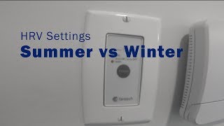 HRV Settings Summer vs Winter [upl. by Banebrudge]