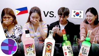 KOREAN VS PINOY ALCOHOL SOJU소주 VS GIN진  ELs Planet [upl. by Annasor]