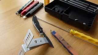 LANSKY Deluxe Sharpening SystemLeather Stropping Hone DEMOampREVIEW [upl. by Aekim]