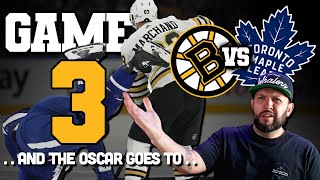 Bruins vs Leafs Game 3  Marchand trips to a victory [upl. by Semadar23]