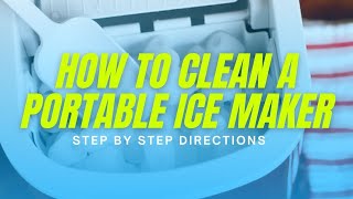 How To Clean Your Countertop Ice Maker [upl. by Stutman]