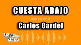 Carlos Gardel  Cuesta Abajo Versión Karaoke [upl. by Hselin]