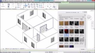 APLICAR MATERIALES EN REVIT [upl. by Cronin922]