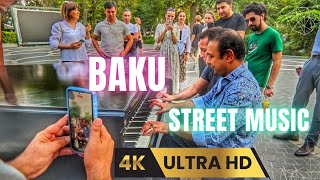 Baku quotLive Piano Performances on the Streets of Baku Emil Afrasiyab and Young Pianists  4K UHDquot🇦🇿 [upl. by Ioved]