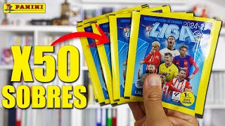 YA ESTÁ AQUÍ LIGA ESTE 202425 CAJA COMPLETA 50 SOBRES  LOS CROMOS DE LA LIGA de PANINI [upl. by Stoller]