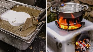 Turning an Old Kitchen Sink Into an Outdoor Wood Stove  Backyard Project [upl. by Yekcaj88]