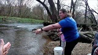 Trout Stocking Wissahickon 20240326 [upl. by Eartnoed877]