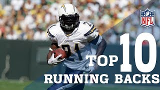 Top 10 Running Backs Of All Time  NFL Highlights [upl. by Bolt]