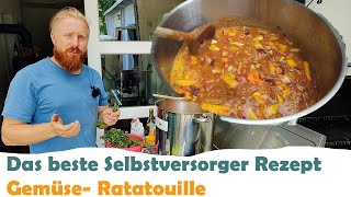 Das beste Rezept für Selbstversorger GemüseRatatouille einkochen [upl. by Ahsinnek]