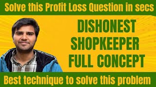 Dishonest Shopkeeper  Important Concept of Profit Loss banking [upl. by Ahsinyt417]