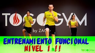 FUNCTIONAL TRAINING 1  Entrenamiento funcional  Sentadilla  Lunge  Plancha abdominal  Skipping [upl. by Rape309]