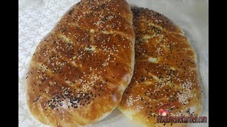 Pastane pidesi tarifi patisserie pide recipe [upl. by Ahsitniuq]