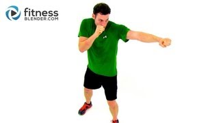 Fat Blasting At Home Cardio Kickboxing Workout Video by Fitness Blender [upl. by Allix]