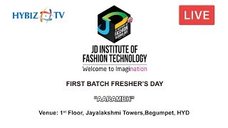 LIVE  JD Institute of Fashion Technology Hyderabad  First Batch Freshers Day [upl. by Akeylah]