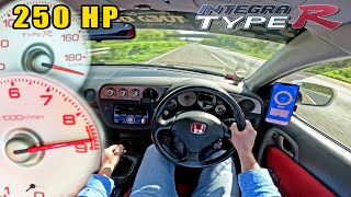 HONDA INTEGRA TYPE R DC5 VTEC  TOP SPEED on GERMAN AUTOBAHN [upl. by Airdnoed642]