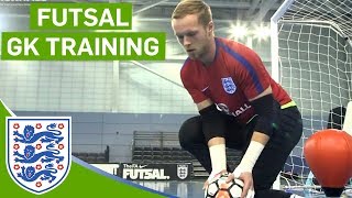 Closerange Blocks and Agility Drills  England Futsal Goalkeeper Training [upl. by Wilder]