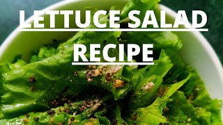 Simple Lettuce Salad  Homemade Quick Recipe shorts weightloss [upl. by Clover585]