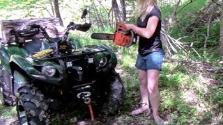 SawGrip Chainsaw Holder  CKs Trailside Review [upl. by Storfer]