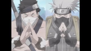 Kakashi copying Zabuzas jutsu  Naruto [upl. by Ronyar]