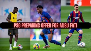 Dembele Back in Barcelona  PSG Preparing Offer for Ansu Fati  Napoli Interested in Lenglet [upl. by Tiffanle796]