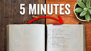 Bullet Journal in 5 Minutes a Day for busy people [upl. by Lyrahc]