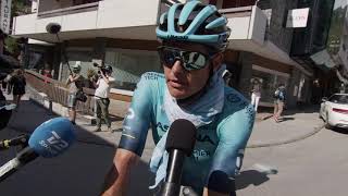 Jakob Fuglsang  Interview at the finish  Stage 5 Tour de Suisse 2021 [upl. by Ermina]