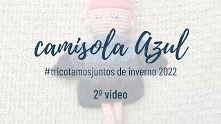 TJ da camisola Azul 2ª parte KAL of Azul sweater 2nd video [upl. by Eixela]