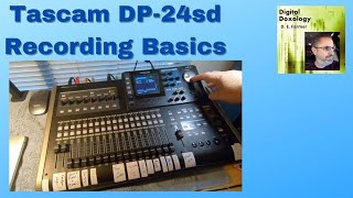 Tascam DP24sd Recording Basics set up Mixdown Mastering and File Export [upl. by Alisen]