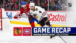 Blackhawks  Canadiens 1014  NHL Highlights 2023 [upl. by Mohammad555]