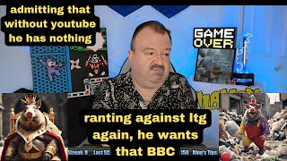 DsPadmitting that without youtube he has nothingranting against ltg again he wants that BBC [upl. by Kahler]