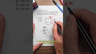 Volume cilindro matemática concursos [upl. by Acnalb116]