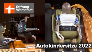 Test Autokindersitze 2022 So unsicher sind manche Kindersitze im Test Zeitlupe KaufberatungTips [upl. by Ymmak]