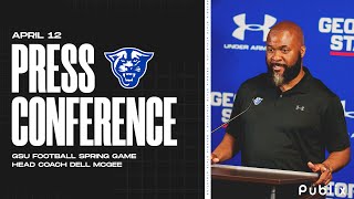 PRESSER GSU Spring Game Postgame Presser w HC Dell McGee  Football [upl. by Enihpesoj869]