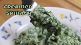 Creamed Spinach  Easy Side Dish Recipe  MOLCS Easy Recipes [upl. by Ahtilat]