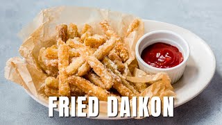 Delicious Fried Daikon Radish Recipe [upl. by Locke]