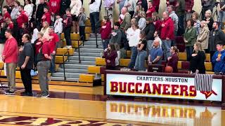 Anna sings the Nation Anthem for ChartiersHouston Basketball Game [upl. by Tristan]