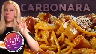 Creamy Spaghetti Carbonara 🇮🇹 Recipe No Raw Eggs No Heavy Cream [upl. by Jr13]