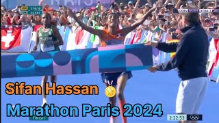 Olympic  Marathon Sifan Hassan wins gold 🏅 [upl. by Wartow752]